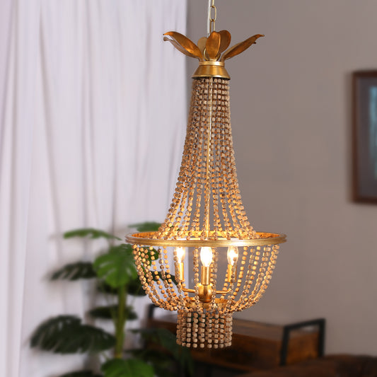 Noetic 3 - Light Empire Chandelier with Beaded Accents