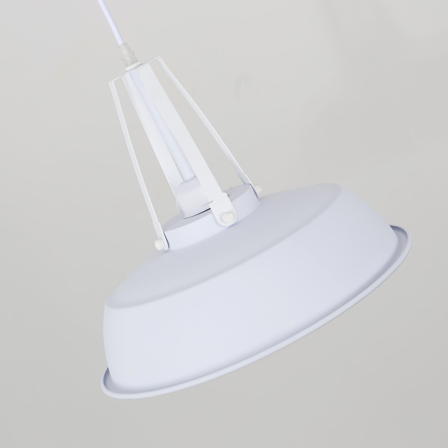 Aglow 1 - Light Single White Dome Pendant