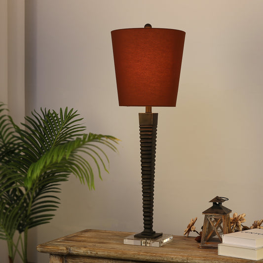 Orlon 37" Brown Table Lamp